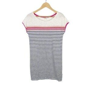 Boden Paulina Jersey Dress Ivory Multi Stripe Size 6